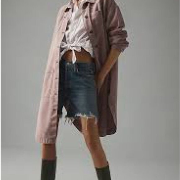 NWT Size XS  Anthropologie 100 Cotton Duster Shacket - Picture 3 of 16